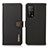 Leather Case Stands Flip Cover Holder B02H for Xiaomi Mi 10T Pro 5G Black