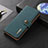 Leather Case Stands Flip Cover Holder B02H for Xiaomi Mi 12S Ultra 5G Green