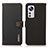 Leather Case Stands Flip Cover Holder B02H for Xiaomi Mi 12X 5G Black