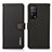 Leather Case Stands Flip Cover Holder B02H for Xiaomi Redmi K30S 5G Black