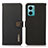 Leather Case Stands Flip Cover Holder B02H for Xiaomi Redmi Note 11E 5G Black