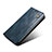 Leather Case Stands Flip Cover Holder B02S for Nothing Phone 1 Blue