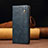 Leather Case Stands Flip Cover Holder B02S for Xiaomi Redmi 10C 4G Blue