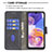 Leather Case Stands Flip Cover Holder B03F for Samsung Galaxy A23 5G