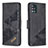 Leather Case Stands Flip Cover Holder B03F for Samsung Galaxy A51 4G Black