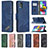 Leather Case Stands Flip Cover Holder B03F for Samsung Galaxy M40S