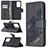 Leather Case Stands Flip Cover Holder B03F for Samsung Galaxy Note 20 Ultra 5G