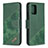 Leather Case Stands Flip Cover Holder B03F for Samsung Galaxy S10 Lite Green