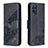 Leather Case Stands Flip Cover Holder B03F for Samsung Galaxy S20 Plus 5G Black