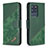 Leather Case Stands Flip Cover Holder B03F for Samsung Galaxy S20 Ultra 5G Green