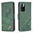 Leather Case Stands Flip Cover Holder B03F for Xiaomi Poco X4 NFC Green
