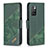 Leather Case Stands Flip Cover Holder B03F for Xiaomi Redmi 10 (2022) Dark Gray