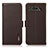 Leather Case Stands Flip Cover Holder B03H for Asus ROG Phone 5 ZS673KS Brown