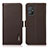 Leather Case Stands Flip Cover Holder B03H for Asus Zenfone 8 ZS590KS Brown