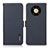 Leather Case Stands Flip Cover Holder B03H for Huawei Mate 40 Pro Blue