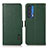 Leather Case Stands Flip Cover Holder B03H for Motorola Moto Edge (2021) 5G Green