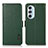 Leather Case Stands Flip Cover Holder B03H for Motorola Moto Edge Plus (2022) 5G Green
