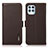 Leather Case Stands Flip Cover Holder B03H for Motorola Moto Edge S 5G Brown