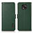Leather Case Stands Flip Cover Holder B03H for Motorola Moto G Power (2021) Green