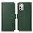Leather Case Stands Flip Cover Holder B03H for Motorola Moto G Stylus (2021) Green