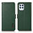 Leather Case Stands Flip Cover Holder B03H for Motorola Moto G100 5G Green