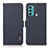 Leather Case Stands Flip Cover Holder B03H for Motorola Moto G40 Fusion Blue