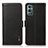 Leather Case Stands Flip Cover Holder B03H for OnePlus 9 Pro 5G Black