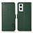 Leather Case Stands Flip Cover Holder B03H for OnePlus Nord N20 5G Green