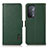Leather Case Stands Flip Cover Holder B03H for Oppo A54 5G Green