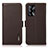 Leather Case Stands Flip Cover Holder B03H for Oppo A74 4G