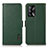 Leather Case Stands Flip Cover Holder B03H for Oppo F19s Green