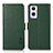 Leather Case Stands Flip Cover Holder B03H for Oppo F21 Pro 5G Green