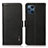 Leather Case Stands Flip Cover Holder B03H for Oppo Find X3 Pro 5G Black