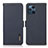 Leather Case Stands Flip Cover Holder B03H for Oppo Find X3 Pro 5G Blue
