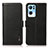 Leather Case Stands Flip Cover Holder B03H for Oppo Reno7 Pro 5G Black