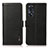 Leather Case Stands Flip Cover Holder B03H for Oppo Reno8 T 4G Black