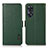 Leather Case Stands Flip Cover Holder B03H for Oppo Reno8 T 4G Green