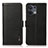 Leather Case Stands Flip Cover Holder B03H for Oppo Reno9 5G Black