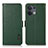Leather Case Stands Flip Cover Holder B03H for Oppo Reno9 5G Green