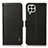 Leather Case Stands Flip Cover Holder B03H for Samsung Galaxy M33 5G Black