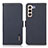 Leather Case Stands Flip Cover Holder B03H for Samsung Galaxy S22 Plus 5G Blue