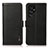 Leather Case Stands Flip Cover Holder B03H for Samsung Galaxy S22 Ultra 5G Black