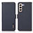 Leather Case Stands Flip Cover Holder B03H for Samsung Galaxy S25 5G Blue