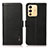 Leather Case Stands Flip Cover Holder B03H for Vivo V23 5G Black