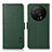 Leather Case Stands Flip Cover Holder B03H for Xiaomi Mi 12 Ultra 5G Green