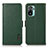 Leather Case Stands Flip Cover Holder B03H for Xiaomi Poco M5S Green