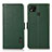 Leather Case Stands Flip Cover Holder B03H for Xiaomi Redmi 9C NFC Green