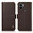 Leather Case Stands Flip Cover Holder B03H for Xiaomi Redmi A1 Plus Brown