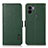 Leather Case Stands Flip Cover Holder B03H for Xiaomi Redmi A1 Plus Green
