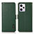 Leather Case Stands Flip Cover Holder B03H for Xiaomi Redmi Note 12 Pro 5G Green